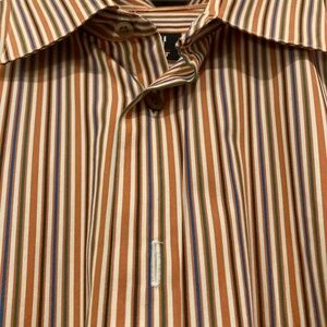 Men's Kenneth Gordon Sport striped long sleeve shirt, Large